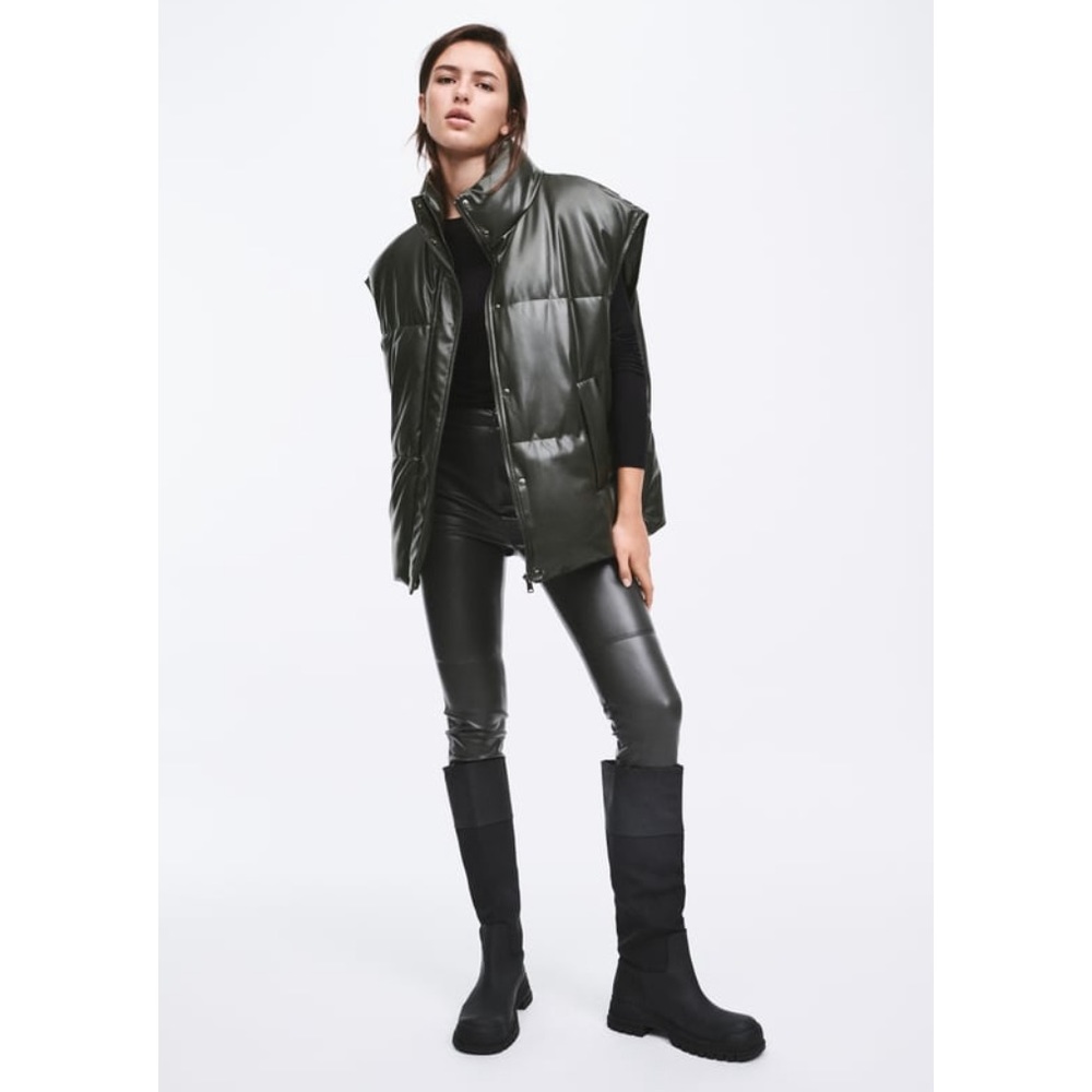 Zara Faux leather leggings